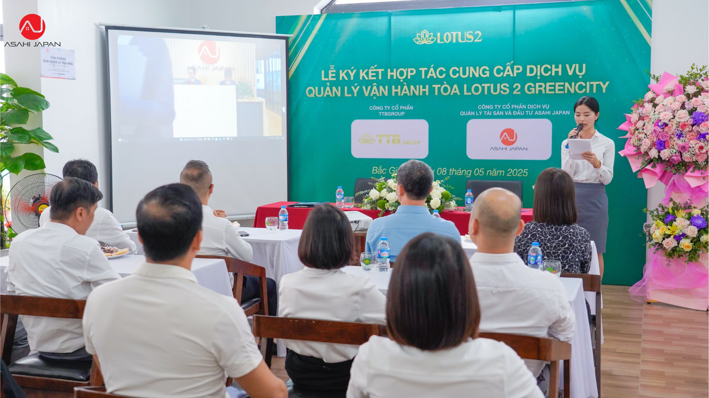 Lễ ký kết cung cấp dịch vụ Quản lý vận hành tòa Lotus GreenCity giữa TTBGroup và Asahi Japan 9 1