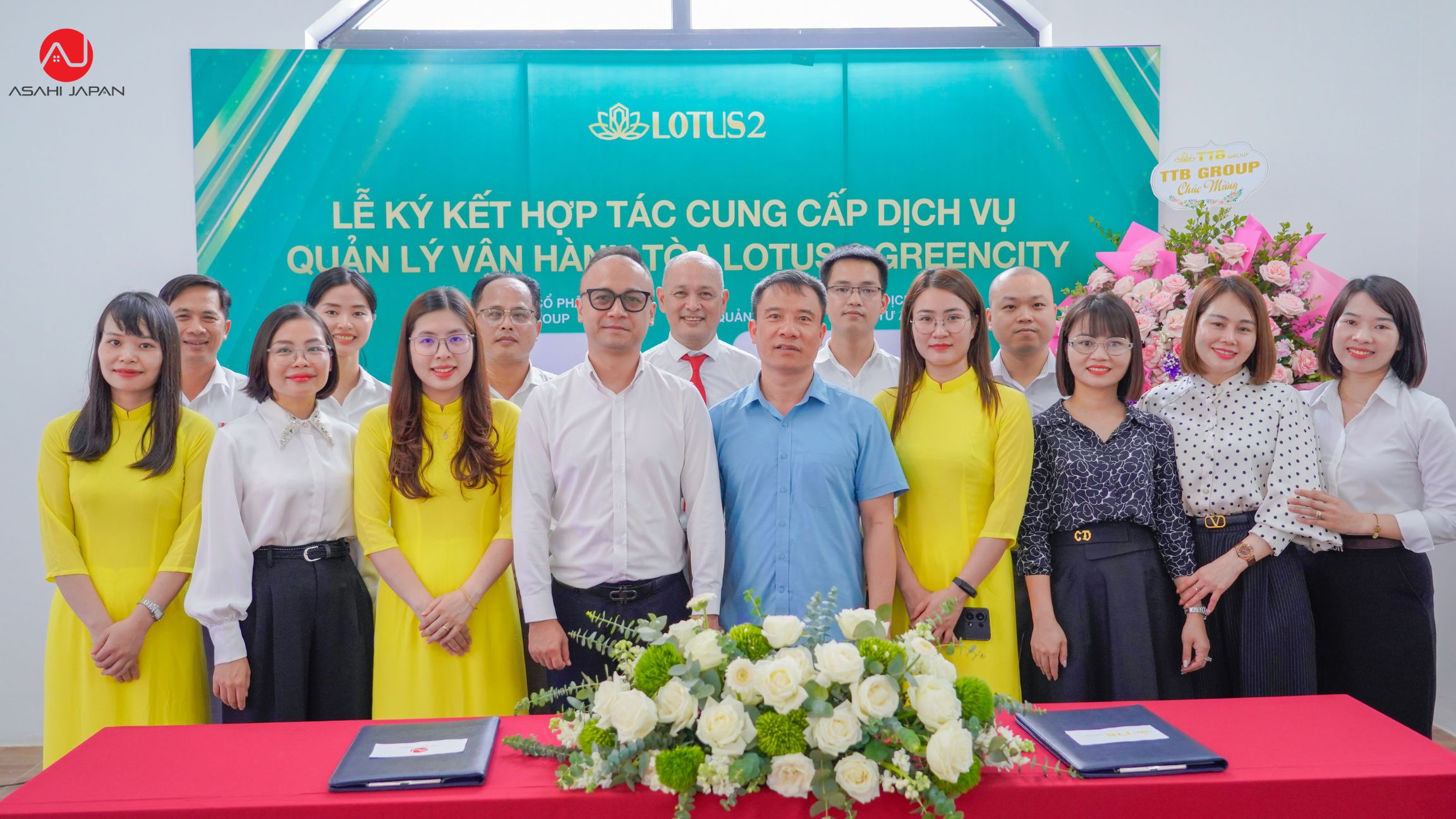Lễ ký kết cung cấp dịch vụ Quản lý vận hành tòa Lotus GreenCity giữa TTBGroup và Asahi Japan 12 4