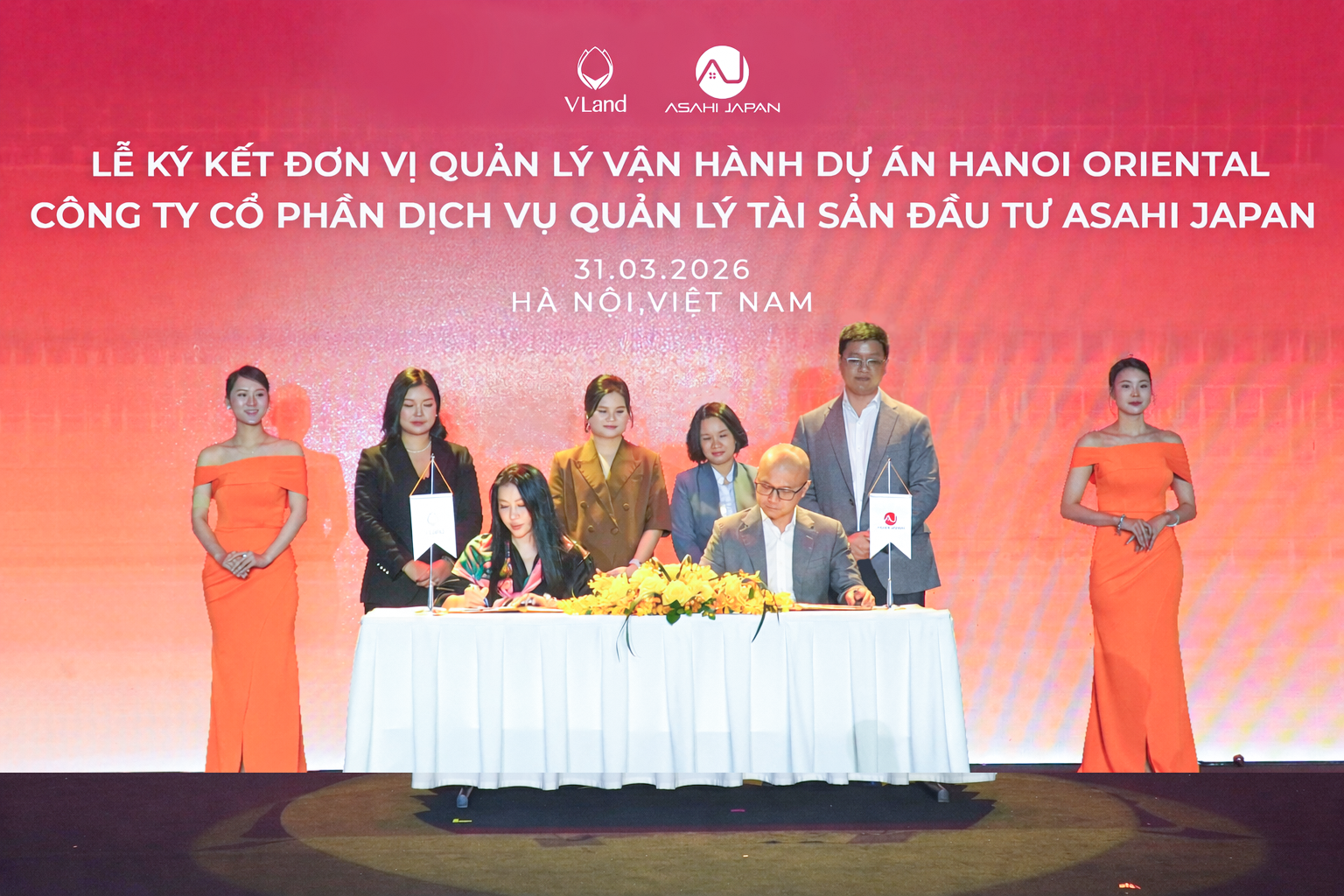 LỄ KÝ KẾT HỢP TÁC QUẢN LÝ VẬN HÀNH DỰ ÁN HANOI ORIENTAL GIỮA VLAND VÀ ASAHI JAPAN 9 1